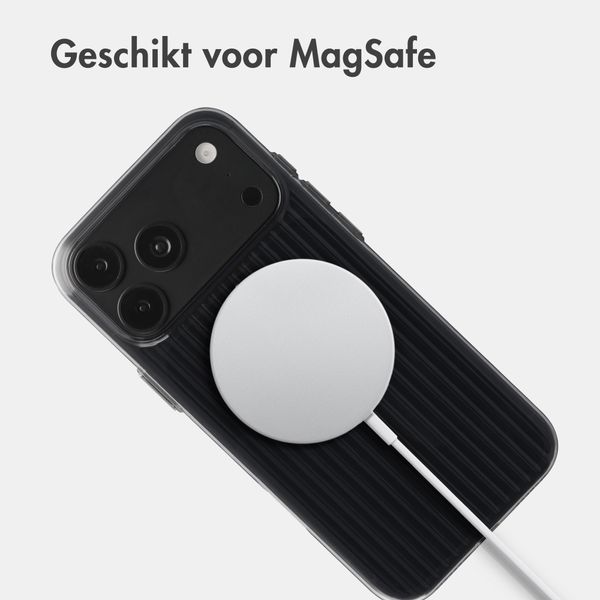 Accezz Lite Backcover met MagSafe | Fluted | Apple iPhone 18 Pro Max / 17 Pro Max - Zwart