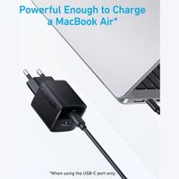 Anker Wall Charger 323 | 33 Watt snellader - USB-A + USB-C - Zwart