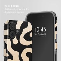 Selencia Vivid Back Cover with MagSafe Apple iPhone 17 - Art Wave Black