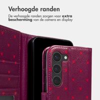 imoshion Design Bookcase Samsung Galaxy S23 - Crush Check Coral Dust