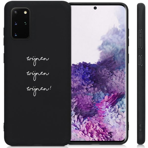 imoshion Design hoesje Galaxy S20 Plus - Wijnen Wijnen Wijnen - Zwart