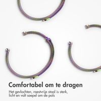 imoshion Milanees magnetisch bandje Apple Watch Series 1 - 9 / SE (38/40/41 mm) | Series 10 / 11 (42 mm) - Maat M - Colorful