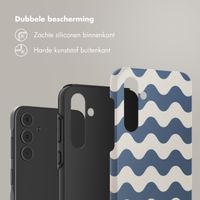 Selencia Vivid Tough Backcover Samsung Galaxy A55 - Wave Vibes Classic Blue