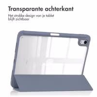 imoshion Trifold Hardcase Bookcase Apple iPad 11 (2025) 11 inch A16 / iPad 10 (2022) 10.9 inch - Paars