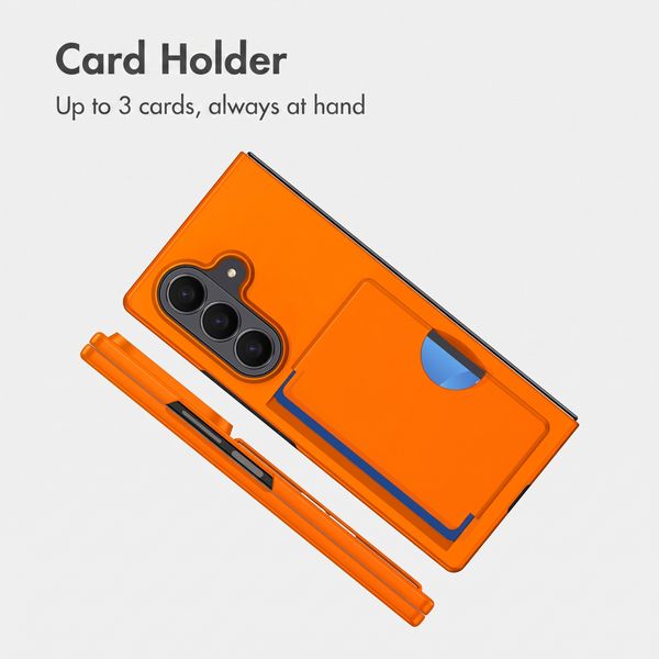 imoshion Back Cover with Card Holder Samsung Galaxy Z Fold 8 Ultra - Orange