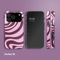 Selencia Vivid Back Cover Apple iPhone 17 Pro - Wavy Swirl Pink Plum