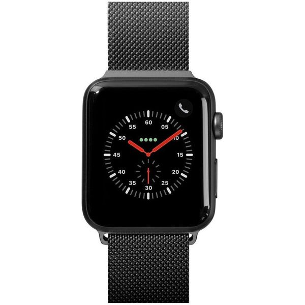 Laut Steel Loop Apple Watch Series 1-10 / SE / Ultra (2) - 42/44/45/46/49 mm - Zwart