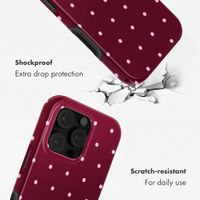 Selencia Vivid Back Cover with MagSafe Apple iPhone 16 Pro - Happy Dots Burgundy