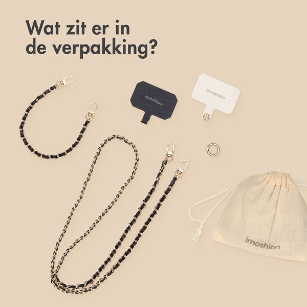 imoshion PU Leather Telefoonkoorden set - Zwart