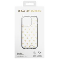 iDeal of Sweden Clear Case iPhone 15 Pro - Golden Hearts