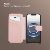 Selencia Riva Bookcase met MagSafe en Koord Apple iPhone 16e - Old Pink