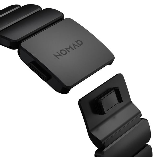 Nomad Stratos Band Apple Watch Series 1 - 11 / SE / Ultra (44/45/46/49 mm) - Black / Natural Titanium