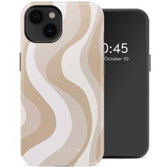 Selencia Vivid Tough Backcover met MagSafe iPhone 14 - Desert Waves Beige