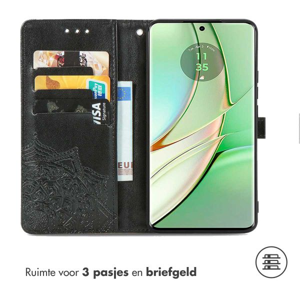 imoshion Mandala Bookcase Motorola Edge 40 - Zwart