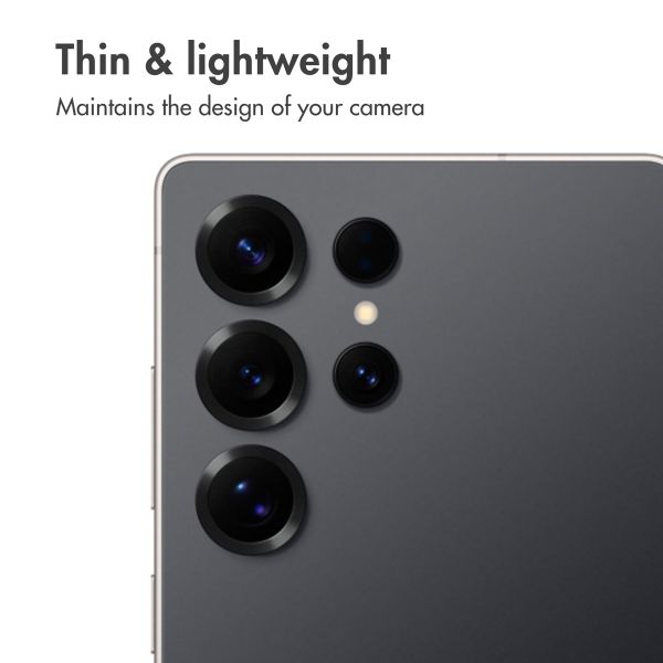 imoshion Camera Protector Glass 2-pack Samsung Galaxy S25 Ultra - Black Titanium