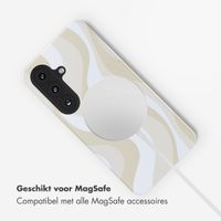 Selencia Vivid Backcover met MagSafe Samsung Galaxy S26 - Desert Waves Beige
