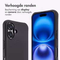 imoshion Color Backcover met afneembaar koord MagSafe Apple iPhone 16 - Zwart