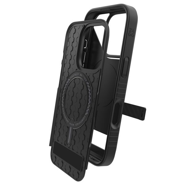 ZAGG Denali Snap KickStand Case met MagSafe iPhone 16 Pro - Zwart