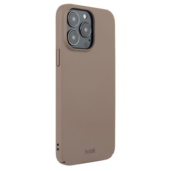 Holdit Slim Case iPhone 15 Pro Max - Mocha Brown