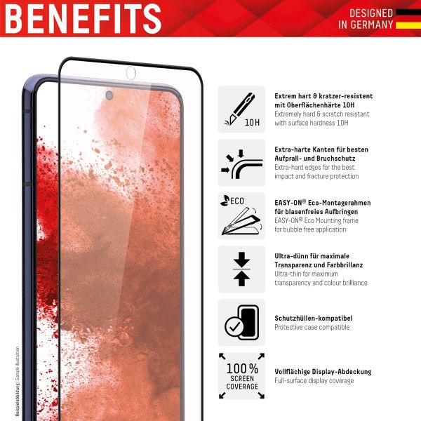 Displex Screenprotector Real Glass Full Cover Samsung Galaxy S22 Plus