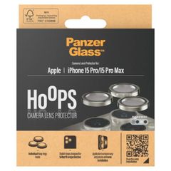 PanzerGlass Camera Protector Hoops Optic Rings Apple iPhone 15 Pro / 15 Pro Max - Natural Metal