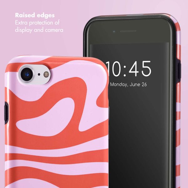 Selencia Vivid Back Cover Apple iPhone SE (2022 / 2020) / 8 / 7 / 6(s) - Dream Swirl Pink