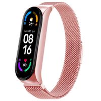 imoshion Milanees magnetisch bandje Xiaomi Mi Band 5 / 6 - Roze