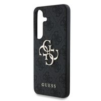 Guess 4G Metal Logo Backcover Samsung Galaxy S25 - Zwart