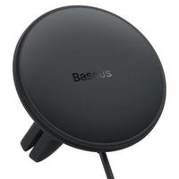 Baseus CW01 Magnetic Car mount - telefoonhouder auto - Ventilatierooster - Magnetisch en MagSafe - Draadloos opladen - Zwart 