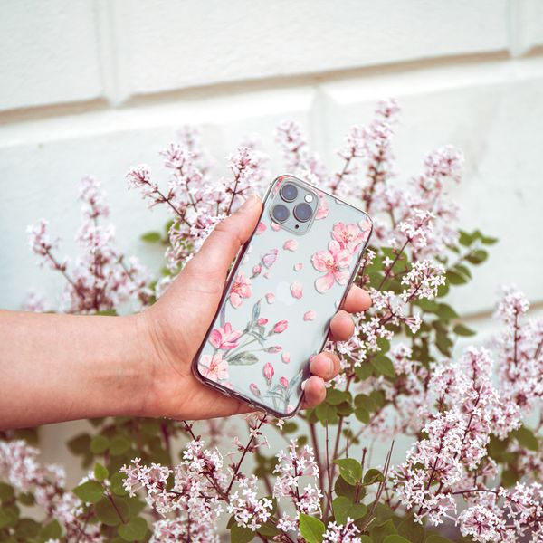 imoshion Design hoesje iPhone Xr - Bloem - Roze