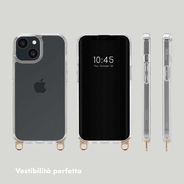 Selencia Backcover met afneembare haakjes Apple iPhone 15 - Transparant