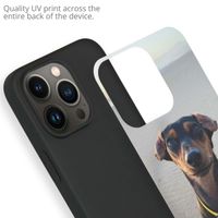 Ontwerp je eigen Apple iPhone 13 Pro Max gel hoesje - Zwart