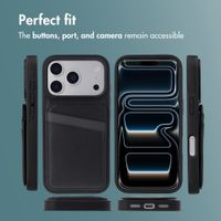 imoshion Back Cover with Card Holder and Stand Apple iPhone 17 Pro - Black