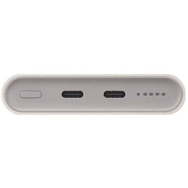 Samsung Originele Draadloze Powerbank Bundel | Samsung Galaxy Batterij Pack 10.000 mAh - 2x USB-C - Beige + Samsung 25 Watt USB-C Adapter