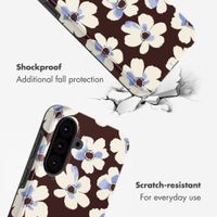 Selencia Vivid Back Cover Samsung Galaxy A37 (5G) - Choco Flower Pop