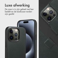Accezz Leather Bookcase 2-in-1 met MagSafe Apple iPhone 15 Pro - Onyx Black