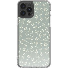 imoshion Design hoesje Apple iPhone 12 (Pro) - Smoke Green Flowers