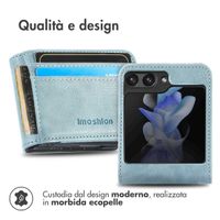 imoshion Luxe Bookcase Samsung Galaxy Z Flip 5 - Lichtblauw