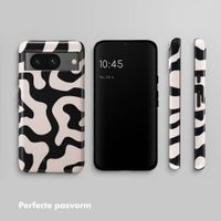 Selencia Vivid Tough Backcover Google Pixel 8 - Art Wave Black