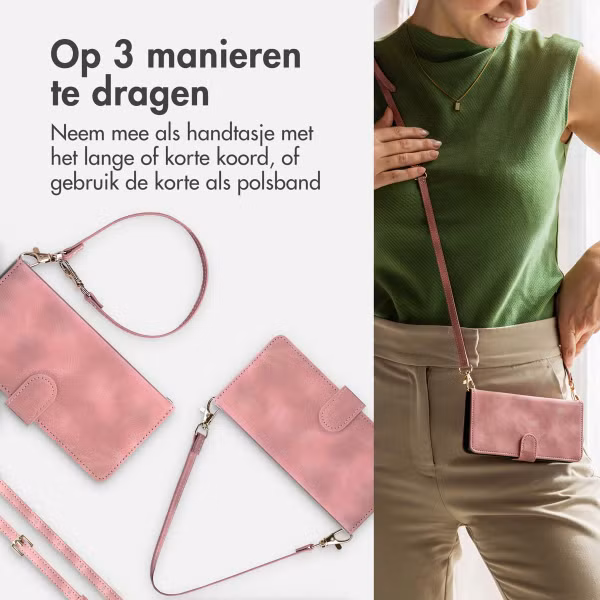 imoshion Bookcase met koord Apple iPhone 14 / 13 - Roze