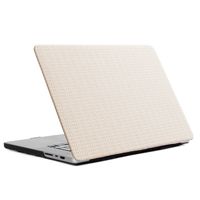 Selencia Geweven Cover MacBook Air 15 inch (2023 / 2024 M3 chip / 2025 M4 chip) - A2941 / A3114 / A3241 - Beige