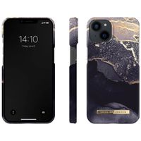 iDeal of Sweden Fashion Backcover iPhone 13 - Golden Twilight Marble