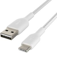 Belkin Boost↑Charge™ Braided USB-C naar USB kabel - 3 meter - Wit