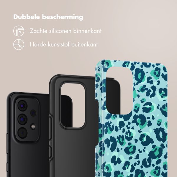 Selencia Vivid Tough Backcover Samsung Galaxy A53 - Wild Spots Light Blue