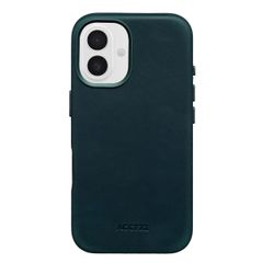 Accezz Vintage Leather Magsafe Backcover Apple iPhone 16 - Smokey Green