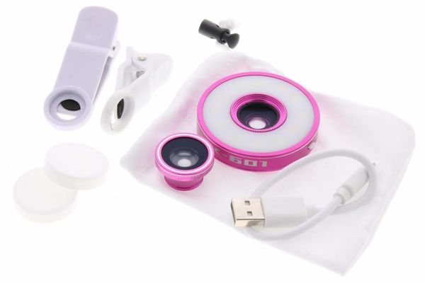 Roze 6 in 1 LED Multi-lens set