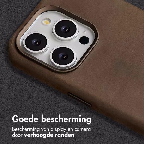 Accezz Vintage Leather Magsafe Backcover Apple iPhone 15 Pro - Rustic Brown