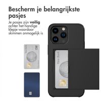 imoshion Backcover met pasjeshouder Apple iPhone 15 Pro Max - Zwart