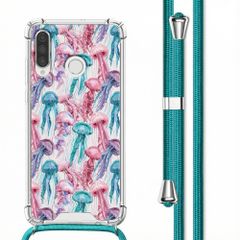 imoshion Design hoesje met koord Huawei P30 Lite - Jellyfish Watercolor