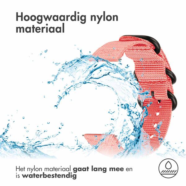 imoshion Rugged Nylon bandje  - Universeel 22 mm aansluiting - Roze